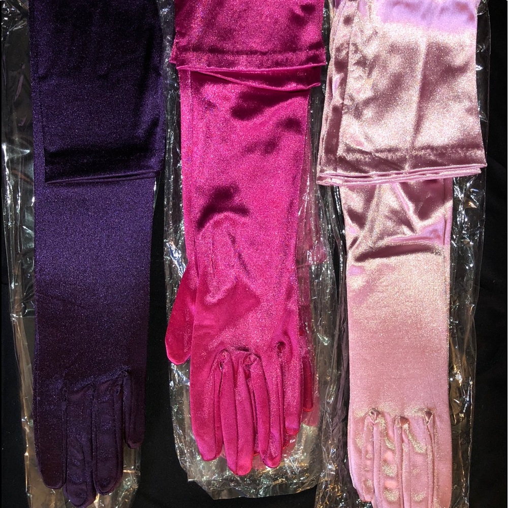 Extra Long Length Gloves Mauve